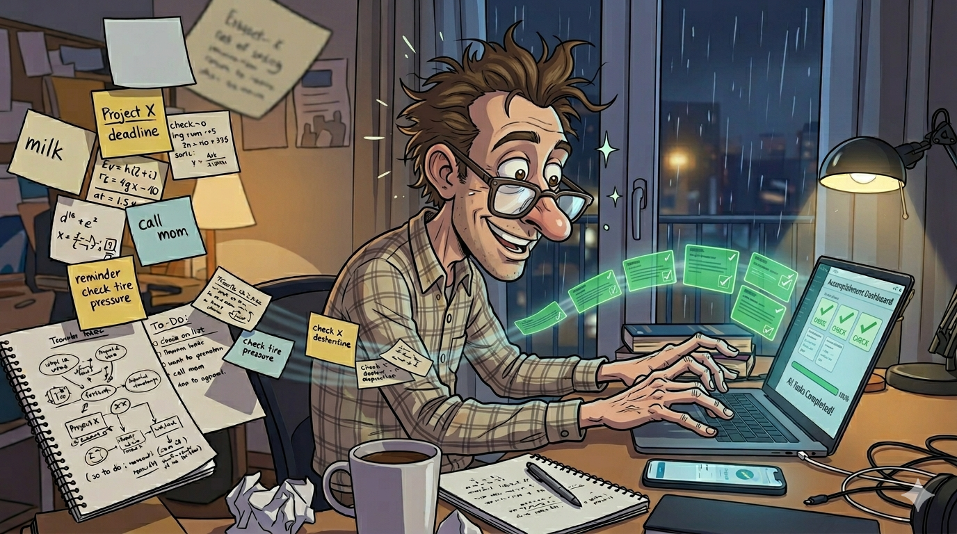 Working through mental overload: from scattered notes to a structured personal system.